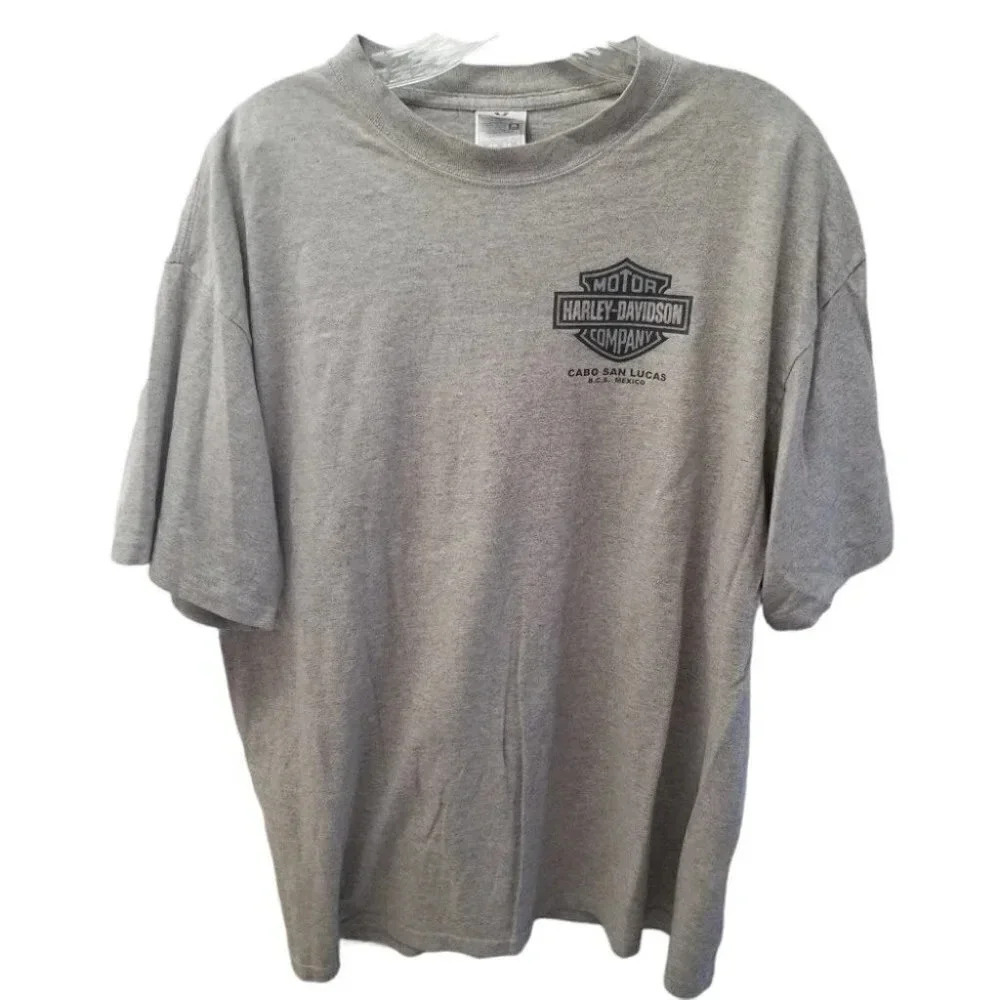 𝅺harley Davidson Grey Cabo San Lucas T-Shirt  XL